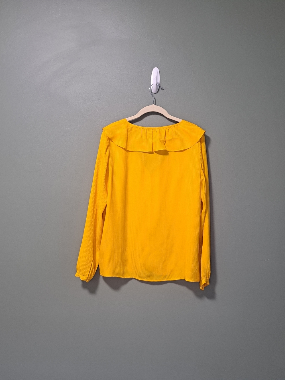 Sezane 100% Silk Priscille Blouse Yellow 40 NWOT - Picture 5 of 8
